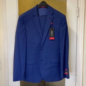 Men’s suit (jacket/pants) blue 38s/32w slim fit, new with tags